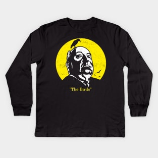 Alfred Hitchcock Film Cult The Birds Kids Long Sleeve T-Shirt